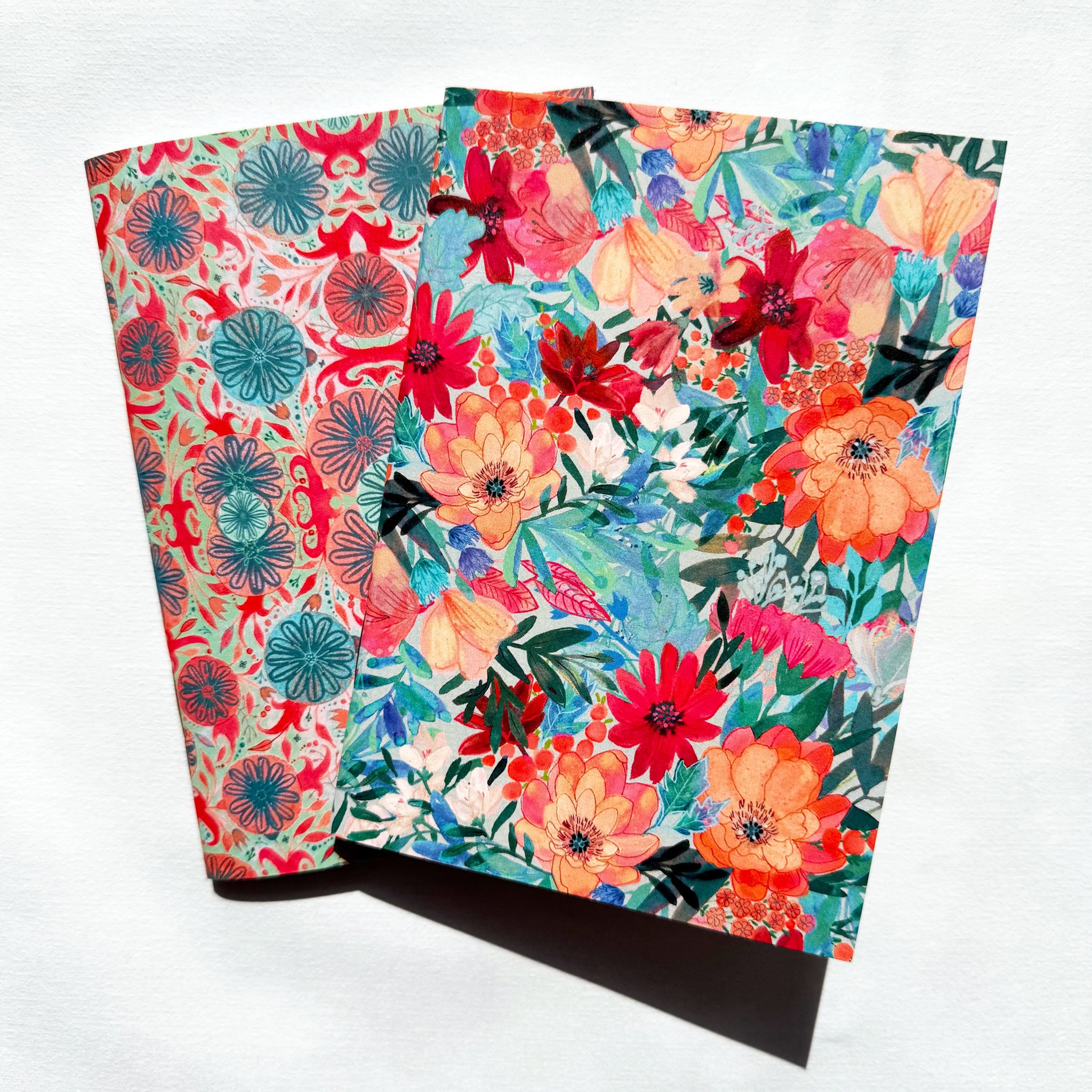 Small Notebooks - "Camellia Bouquet" Two pack