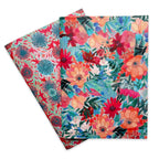 Medium Notebooks - "Camellia Bouquet" Two pack