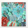 Greetings Card - "Chrysanths and Corals"