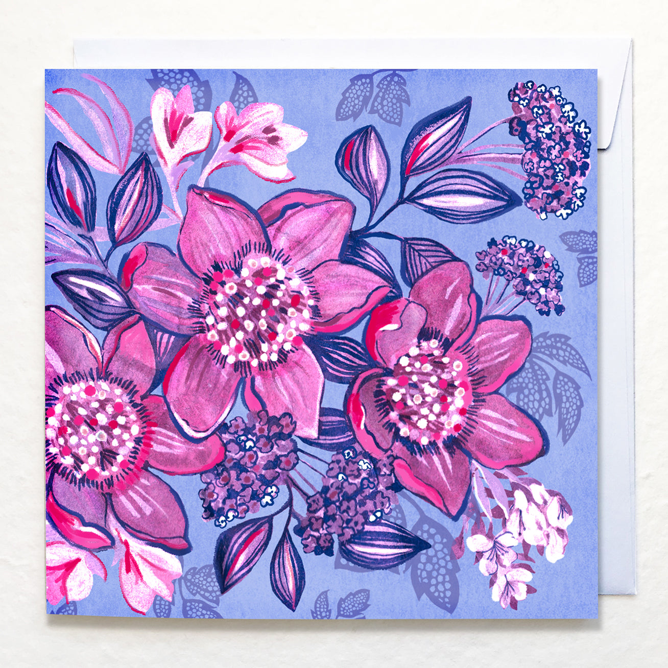 Greetings Card - "Clematisy"