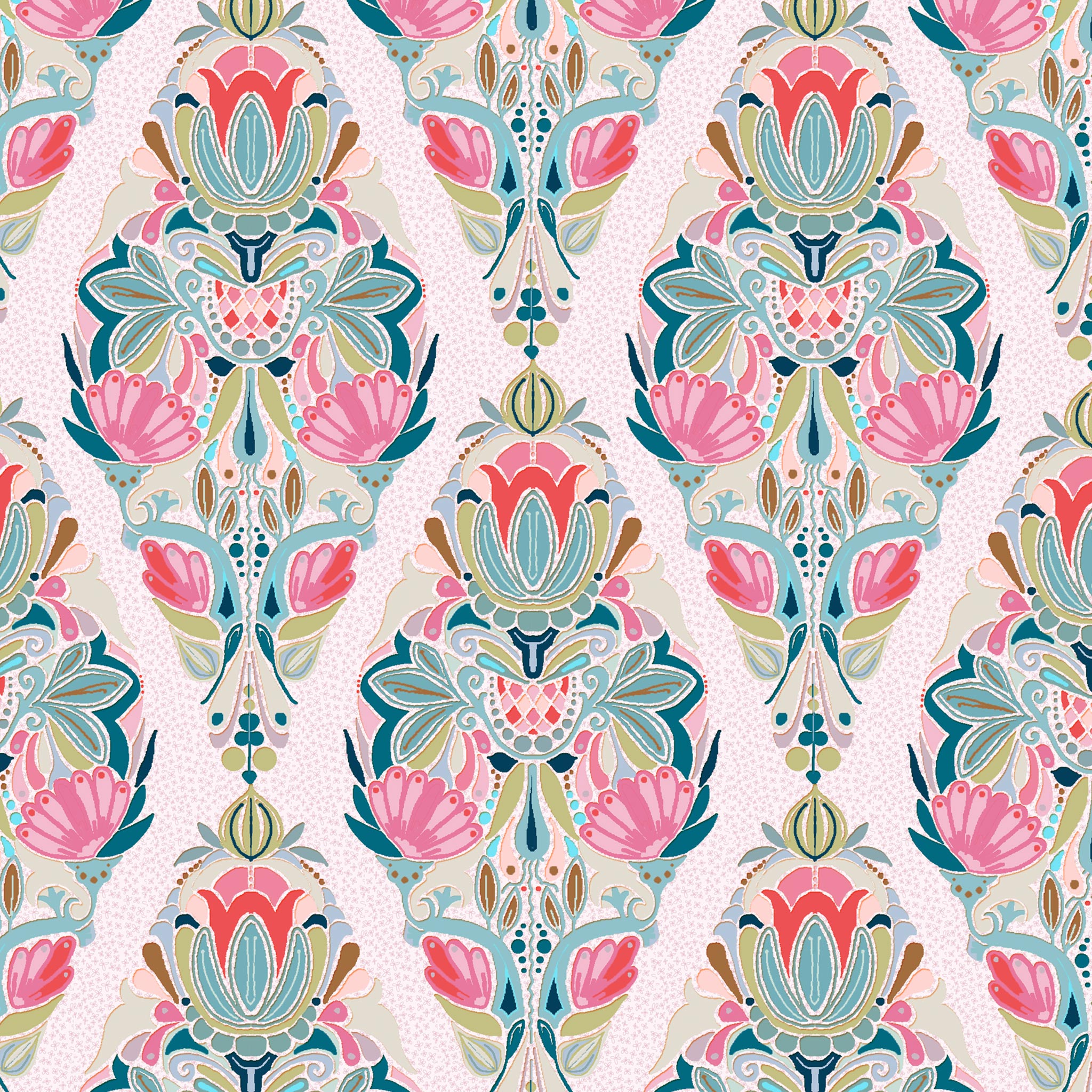 Gift Wrap - "Damask Diamonds"