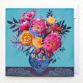 Greetings Card - "Vase of Dog Roses"