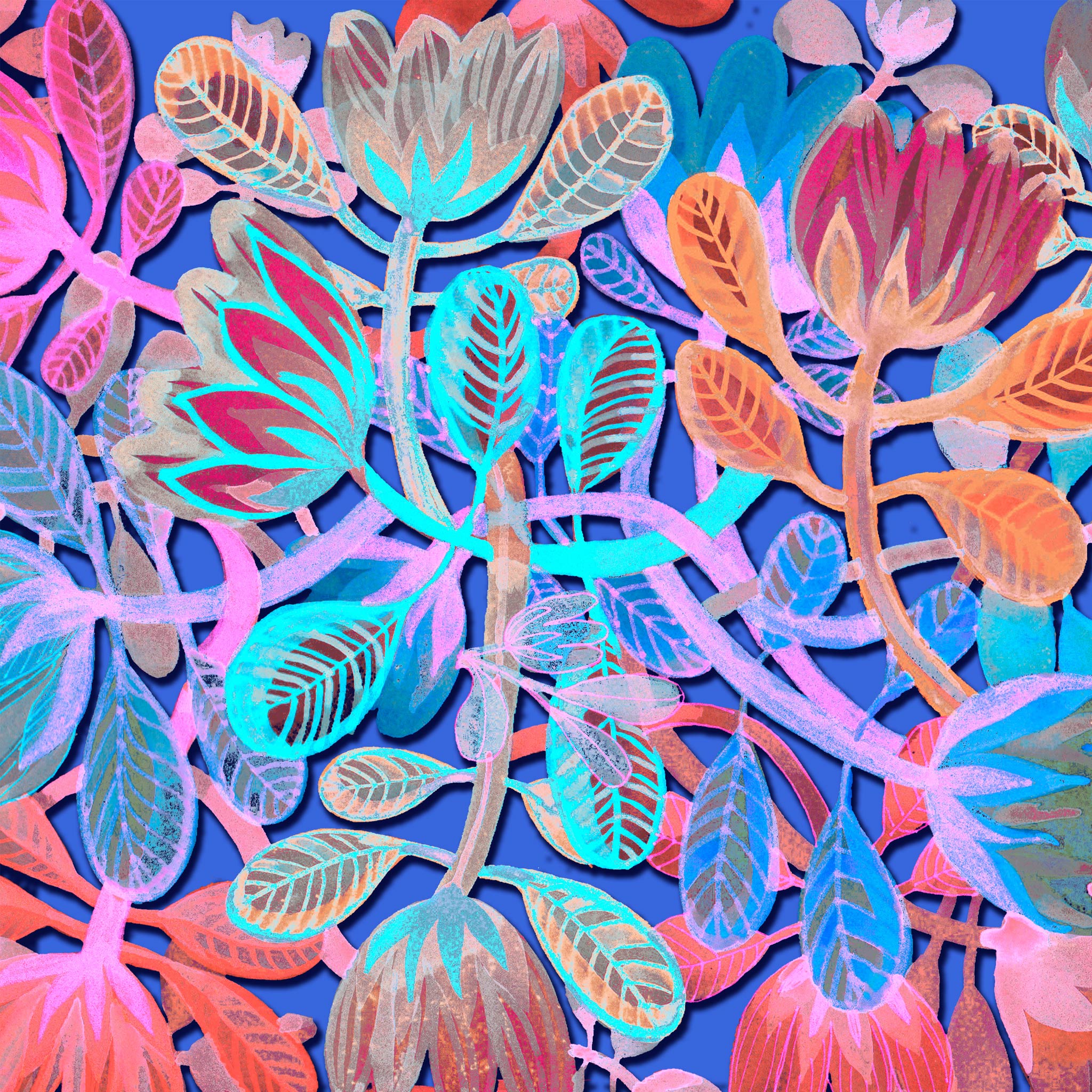 Gift Wrap - "Festival Flower Nights"