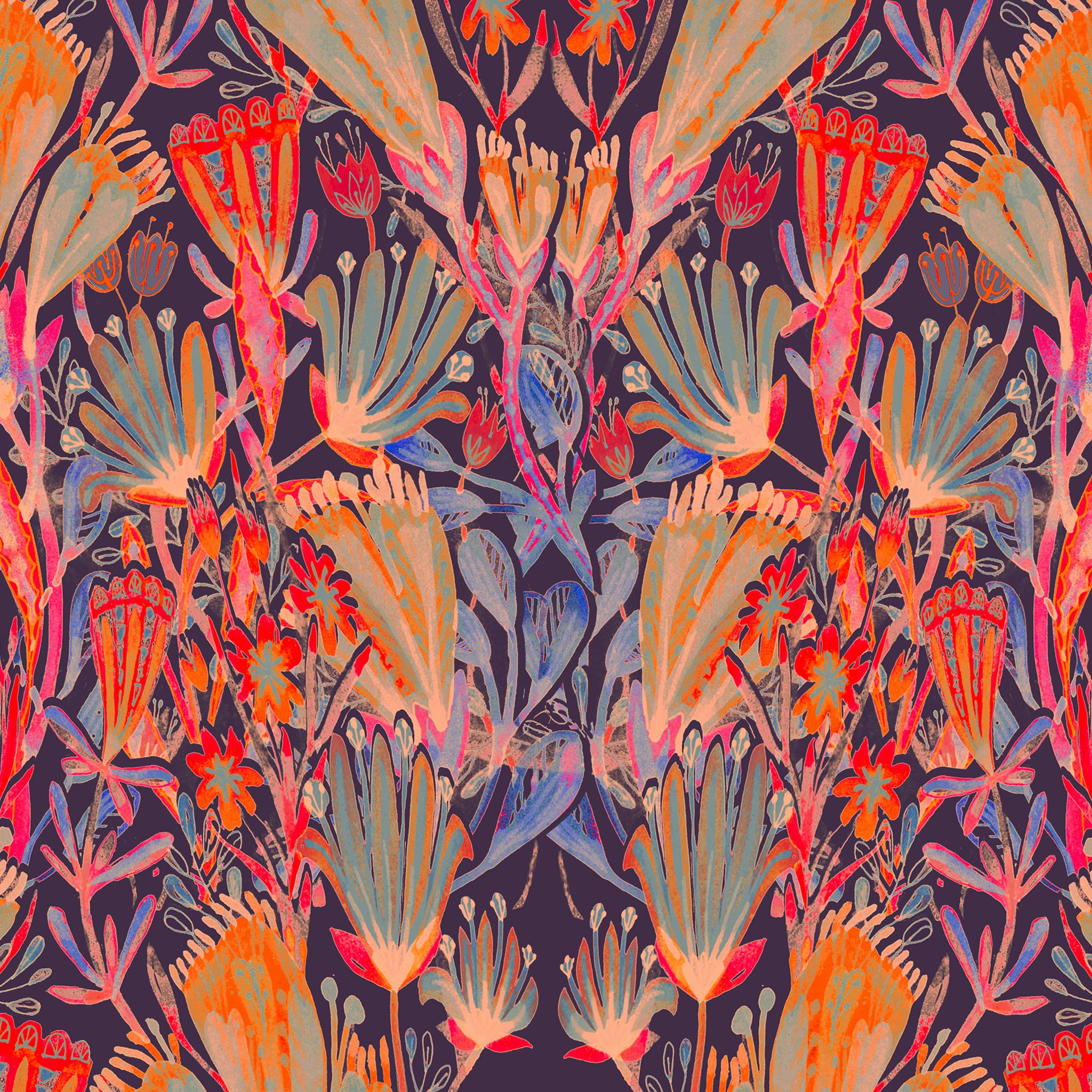 Gift Wrap - "Festival Nights" Bonfire Colourway