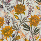 Golden Flowers Gift Wrap