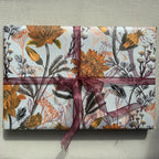 Golden Flowers Gift Wrap