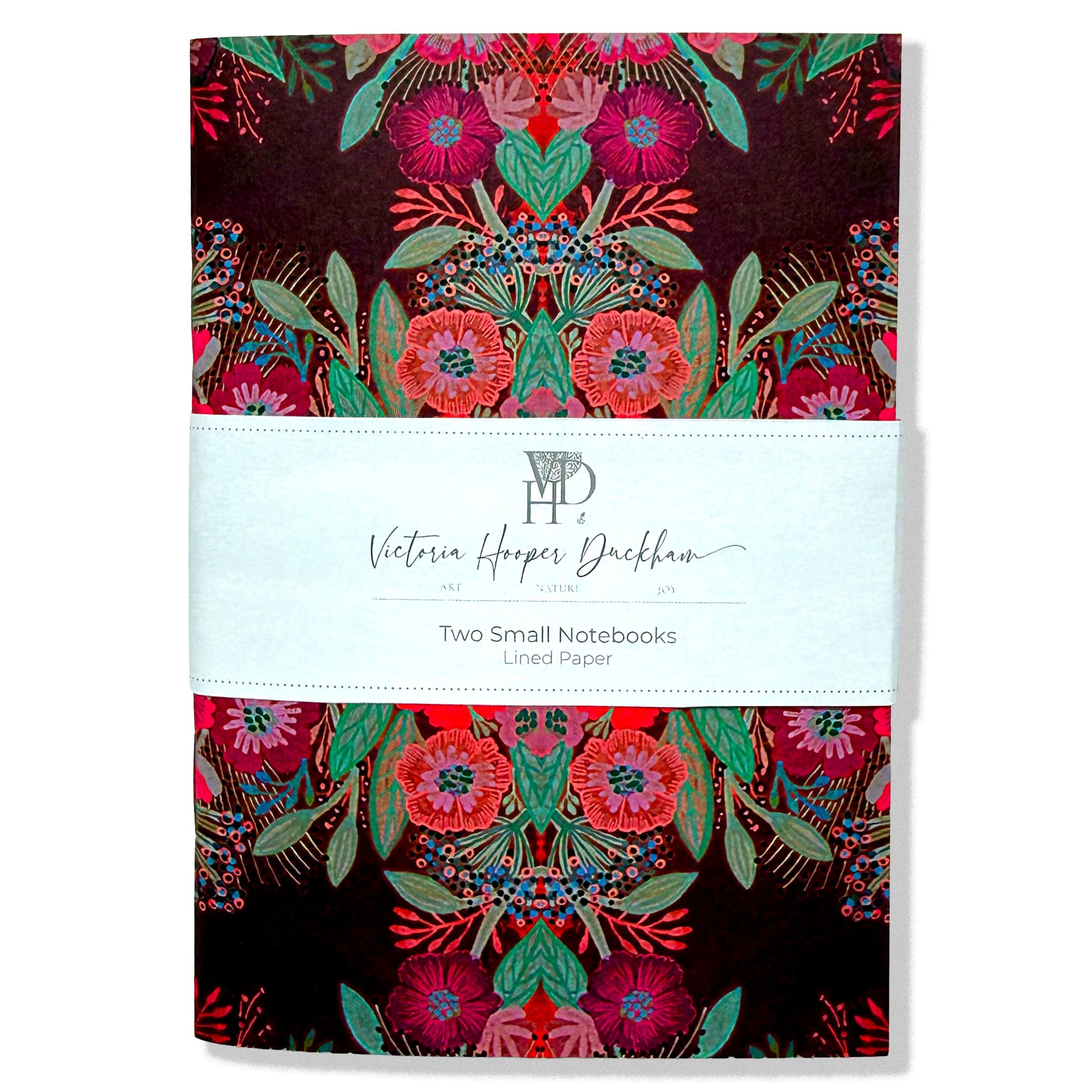 Small Notebooks - "Gouache Flowers"  Two pack