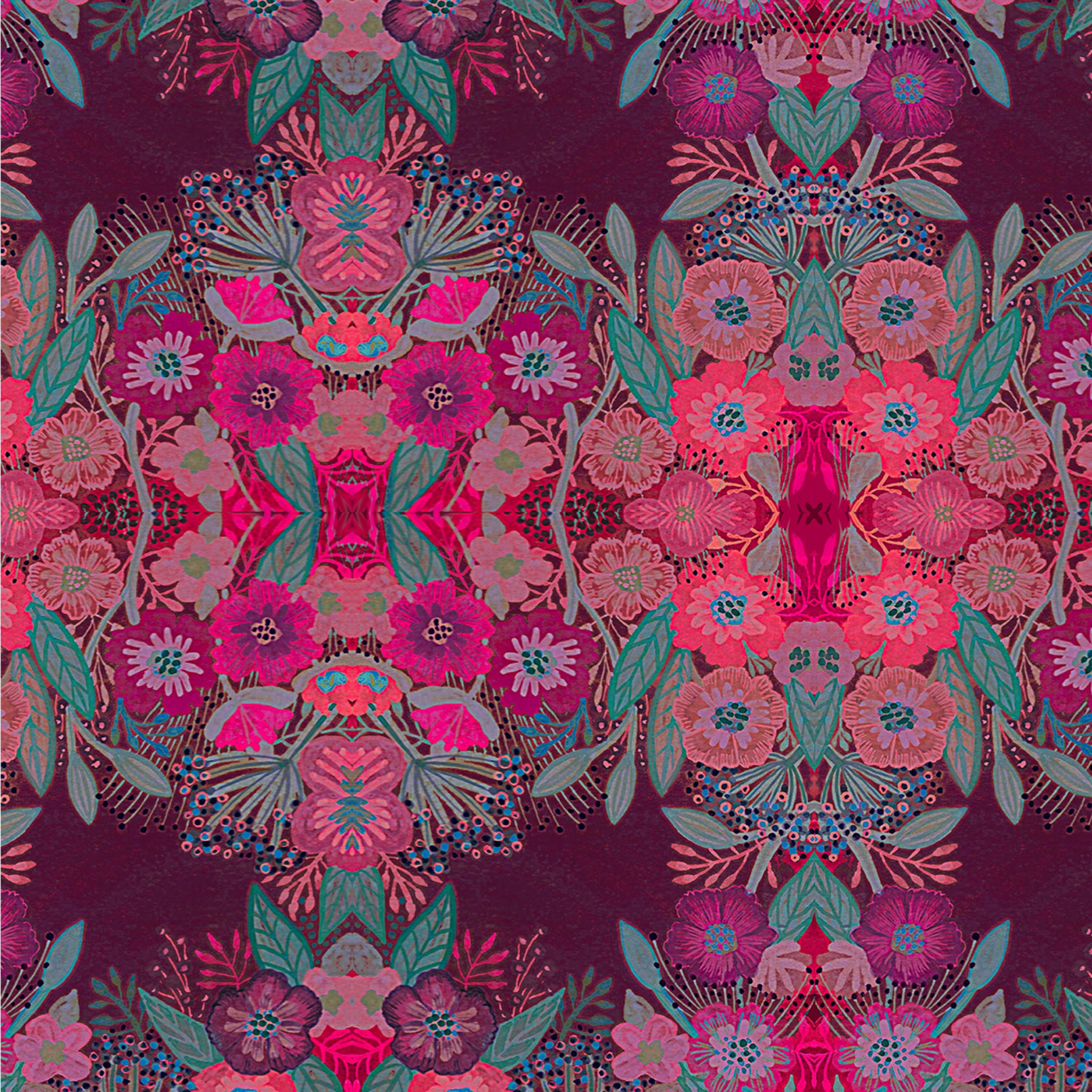 Gift Wrap - "Gouache Flowers"