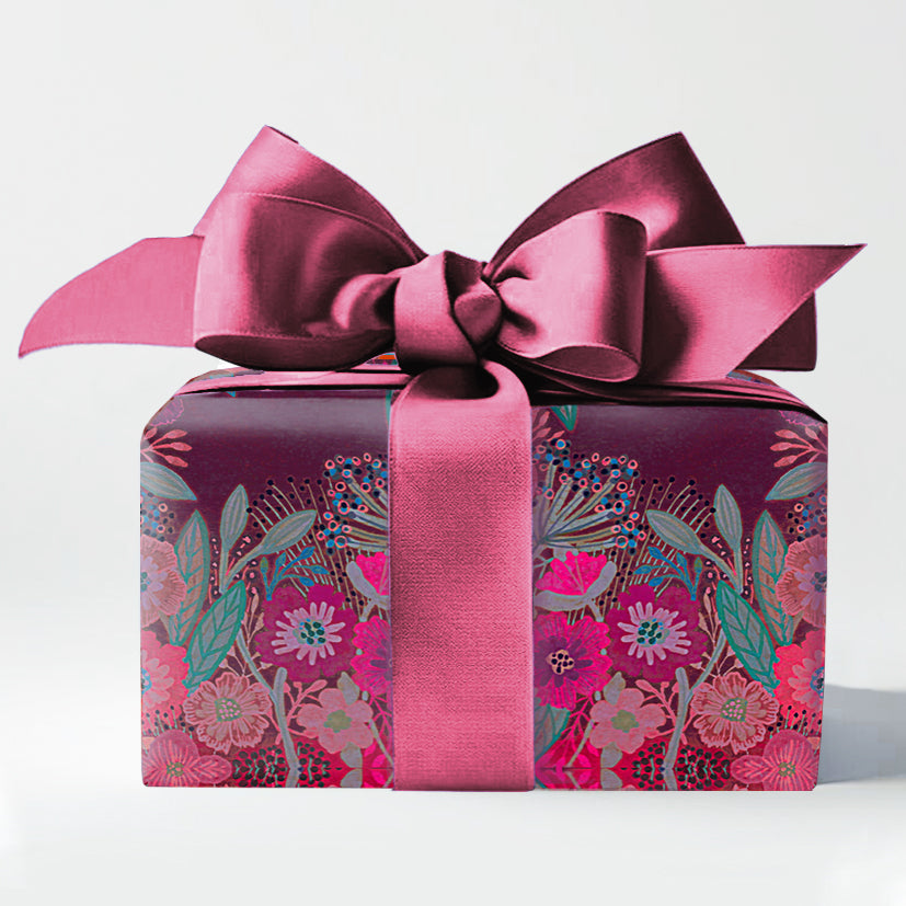 Gift Wrap - "Gouache Flowers"