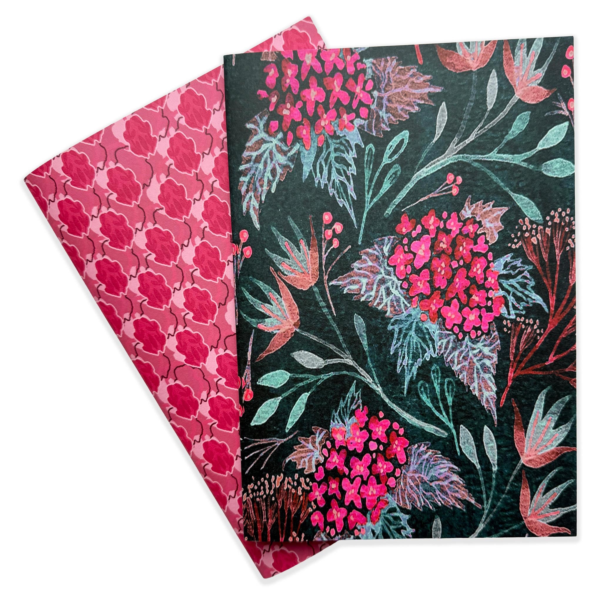 Medium Notebooks - "Hydrangea Posy" Two pack