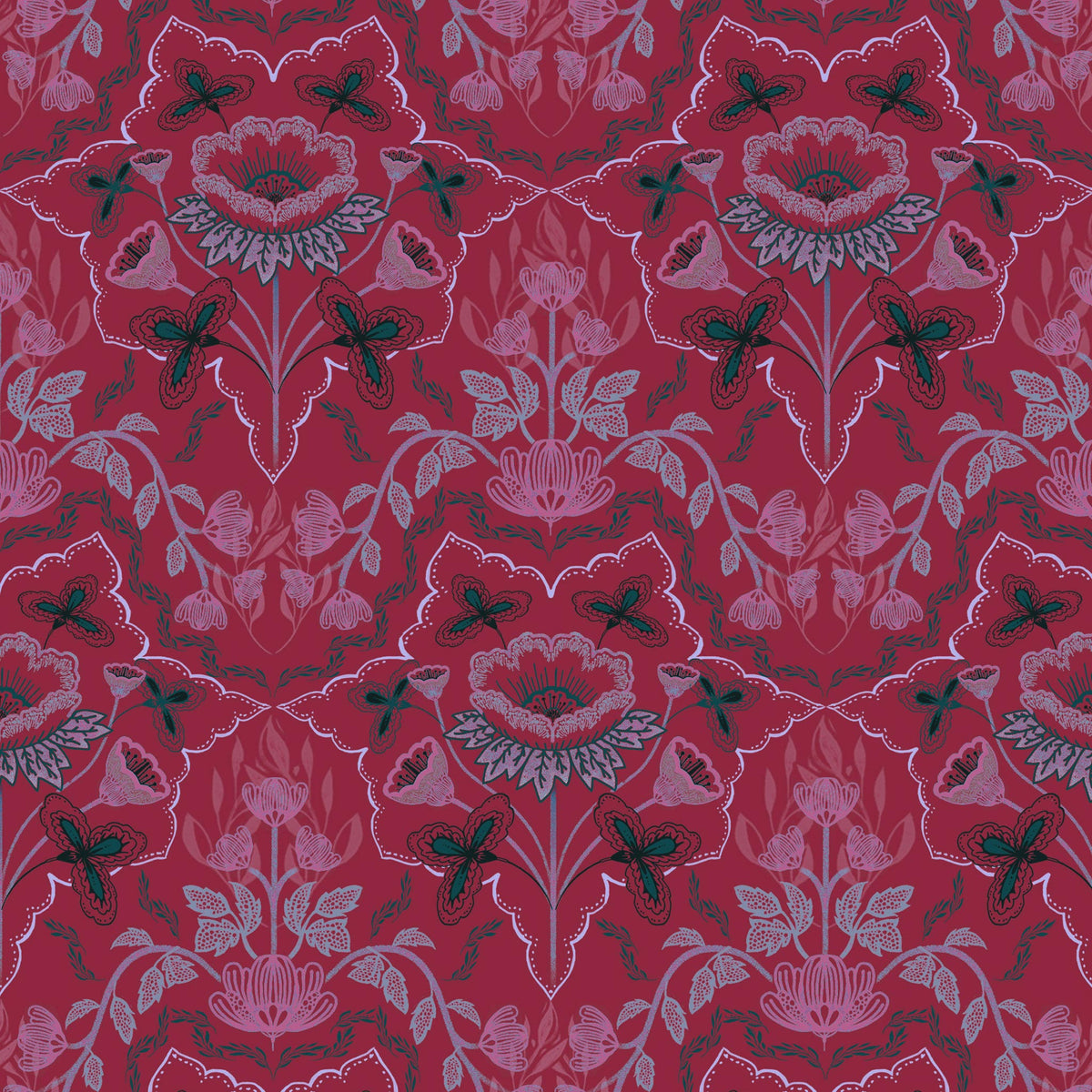 Gift Wrap - "Lace Flowers"