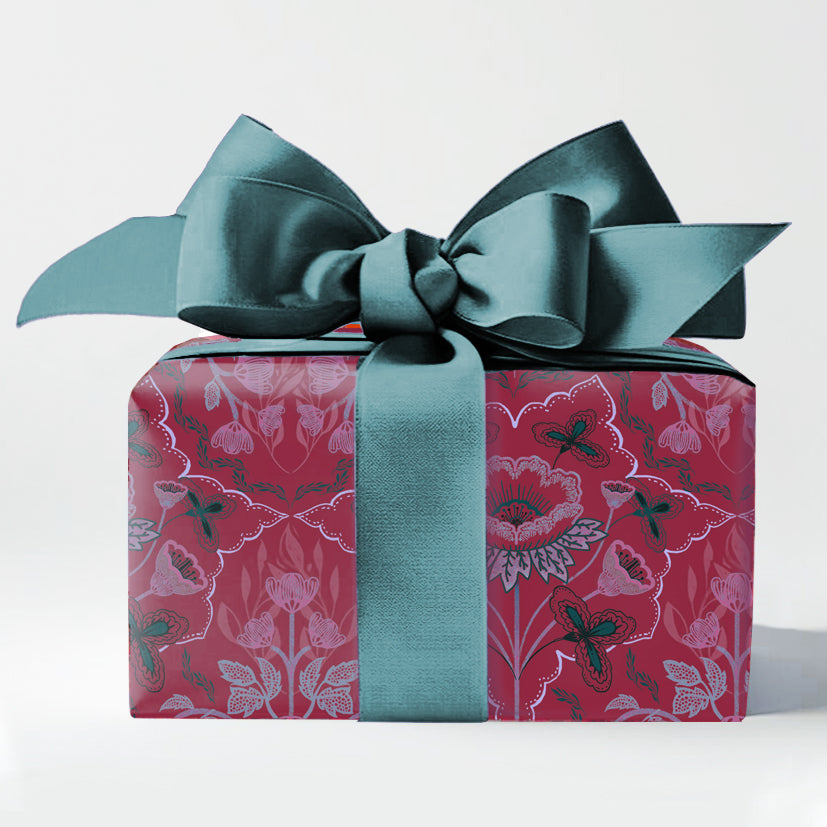 Gift Wrap - "Lace Flowers"