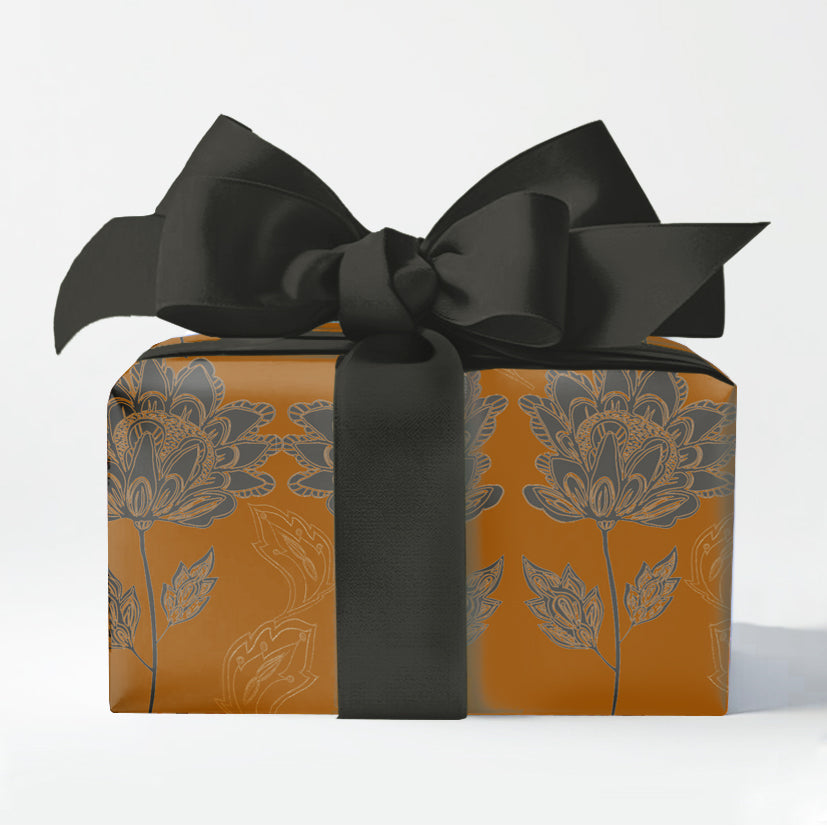 Lacy Flowers Gift Wrap