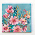 Greetings Card - "Pink Camellia Spray"