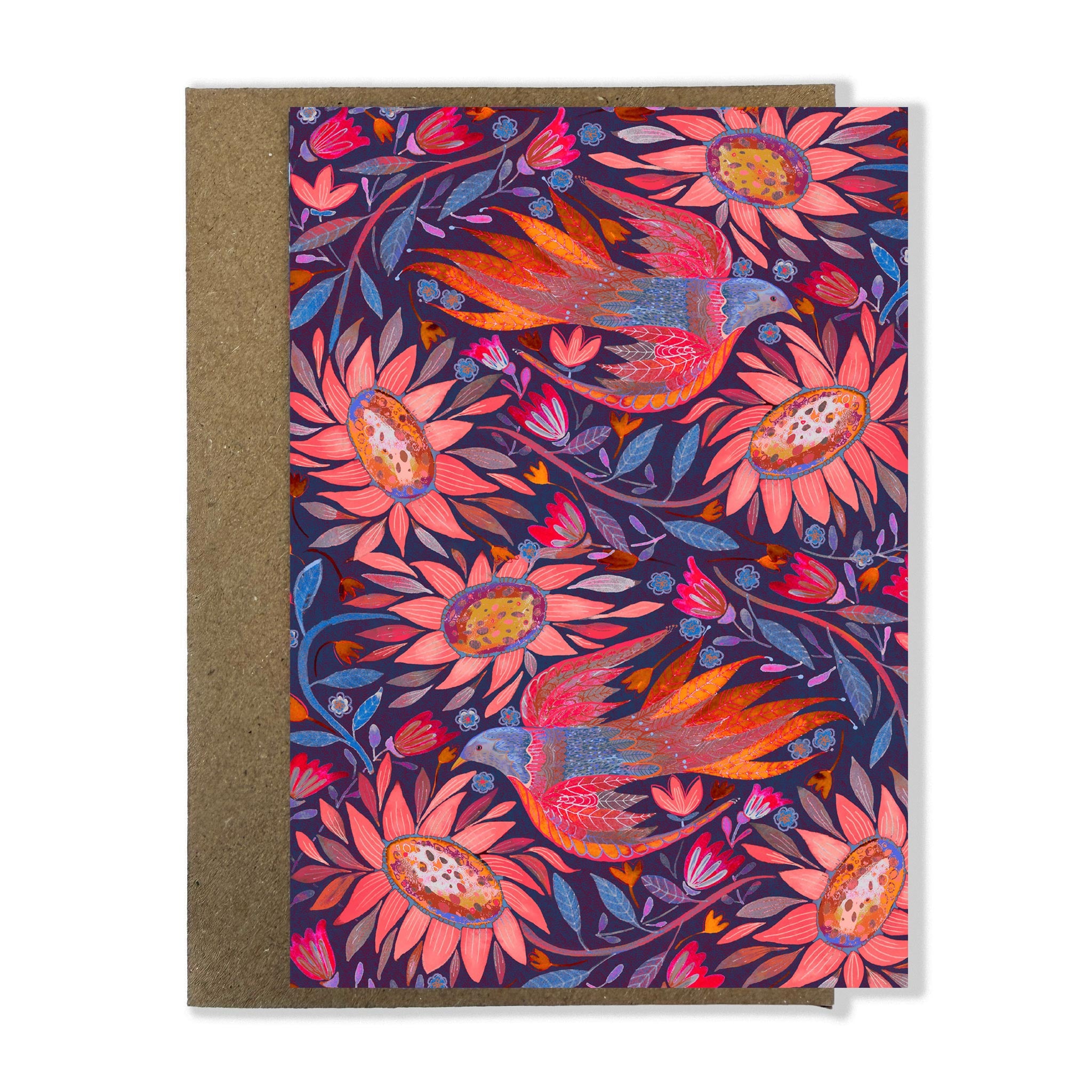Greetings Card - "Radiant Bird"
