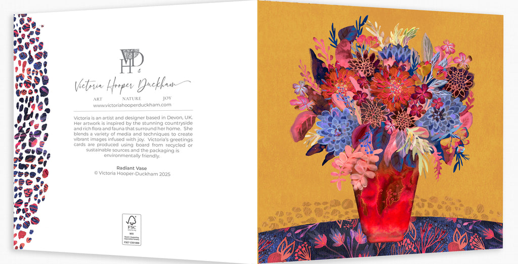 Greetings Card - "Radiant Vase"