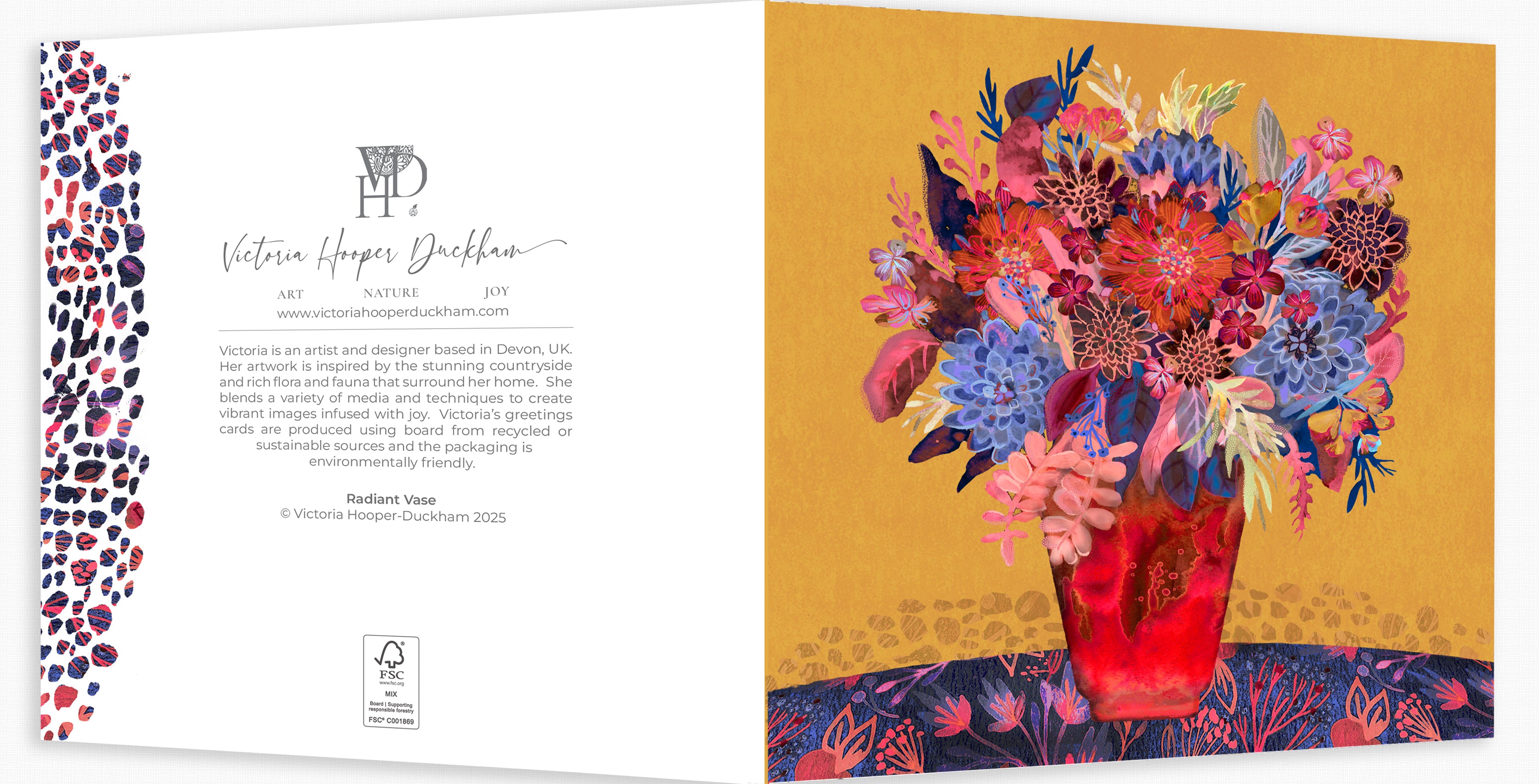 Greetings Card - "Radiant Vase"