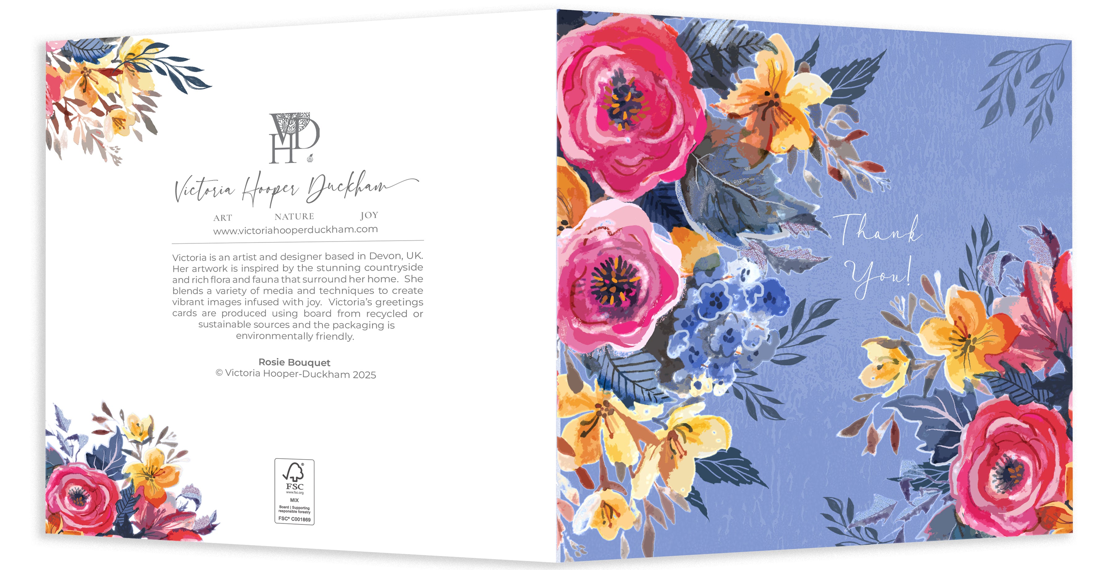 Greetings Card - "Rosie Bouquet"