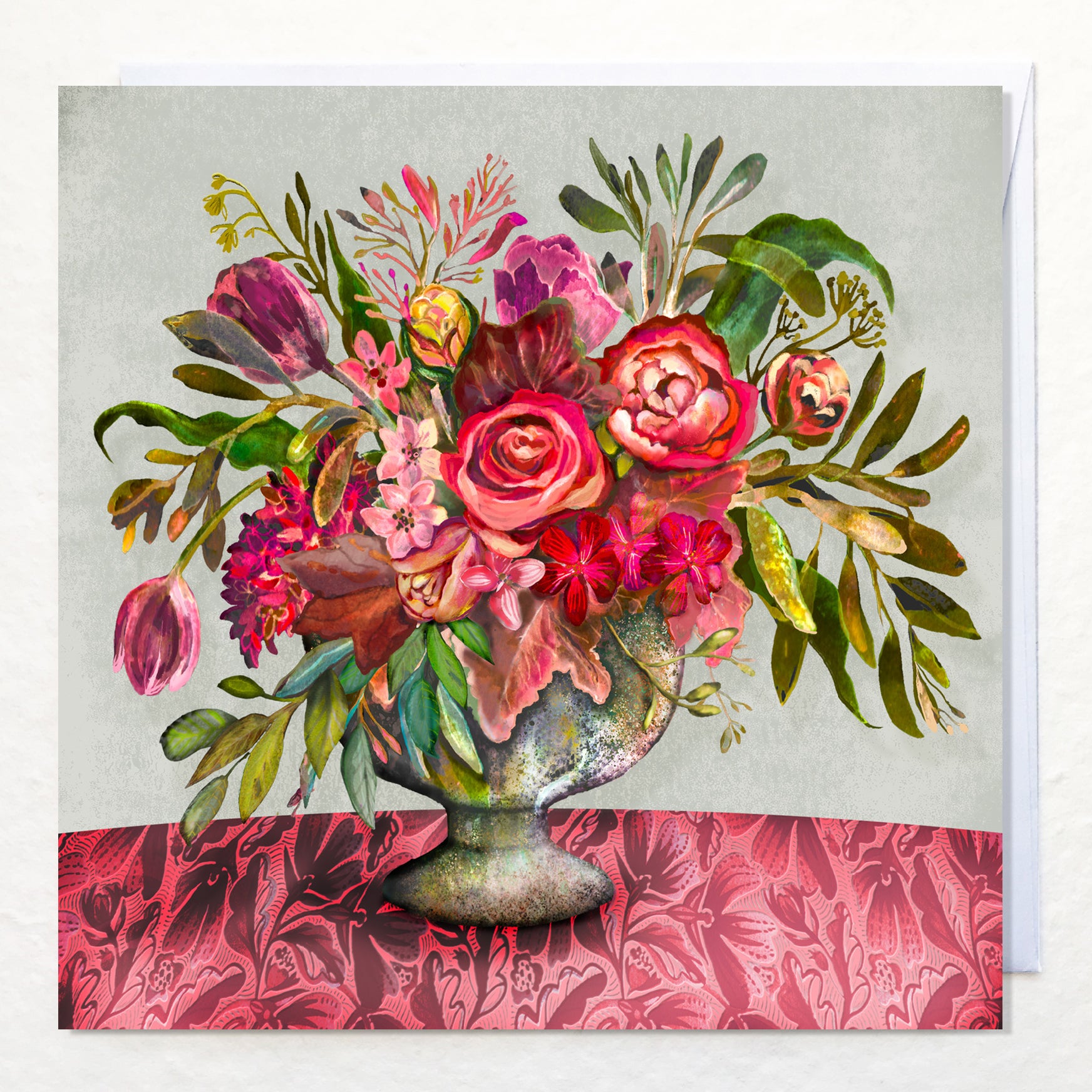Greetings Card - "Spring Urn"