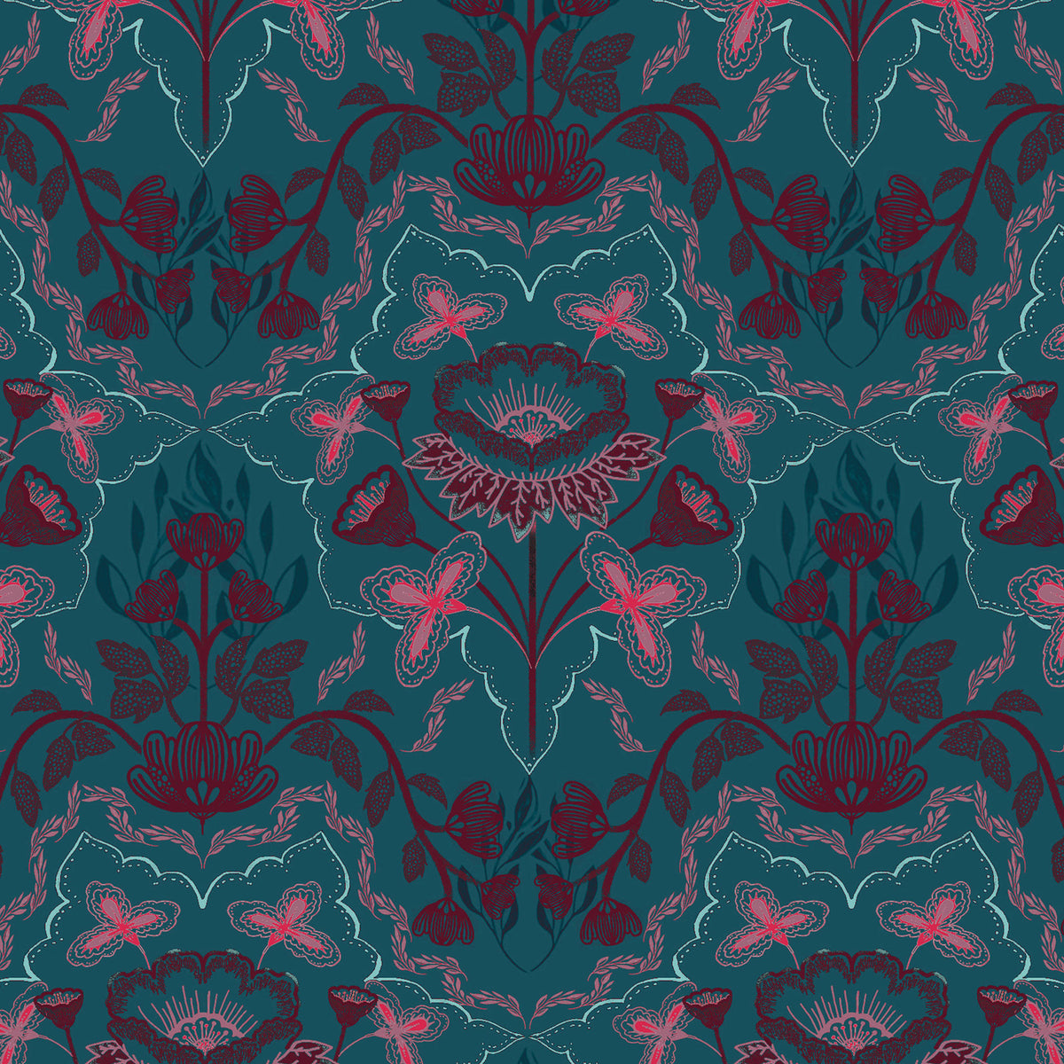 Gift Wrap - "Lace Flowers"